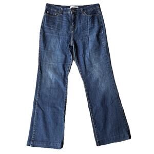 Levi's 512 Perfectly Slimming Jeans Sz 12M Stretch Denim Blue Bootcut Womens